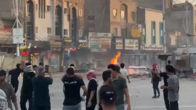 جانب من التظاهرات