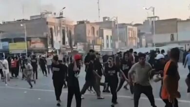 جانب من التظاهرات