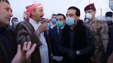 الحلبوسي يتفقد مخيمات النازحين (أرشيف)