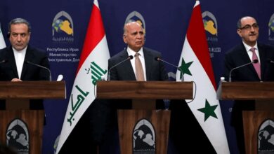 صورة من اللقاء الثلاثي في بغداد