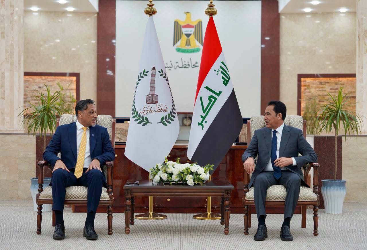 محافظ نينوى يبحث مع الأمم المتحدة خطة إعمار سنجار